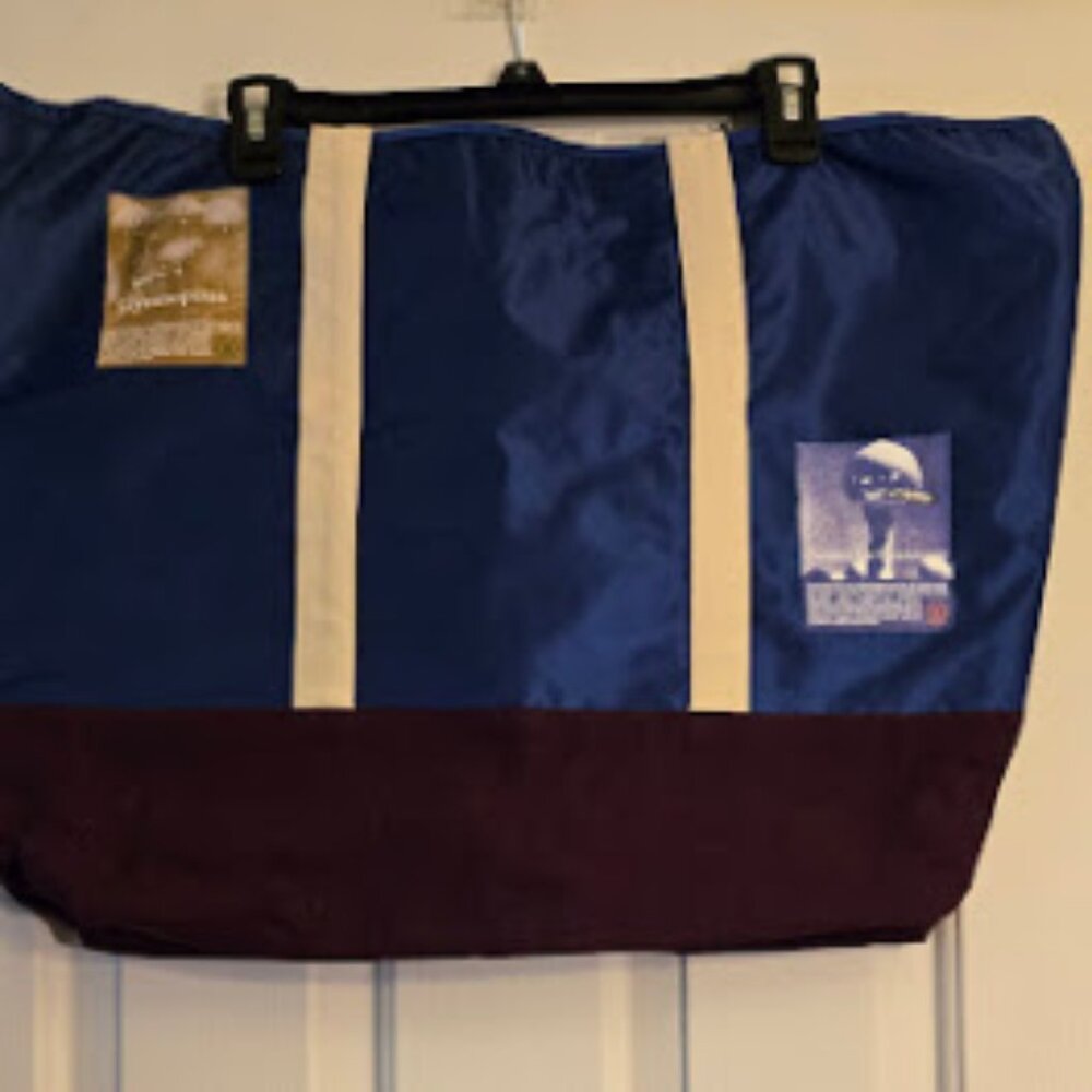 Real Bad Man Shroomer Large Tote Bag-Blue